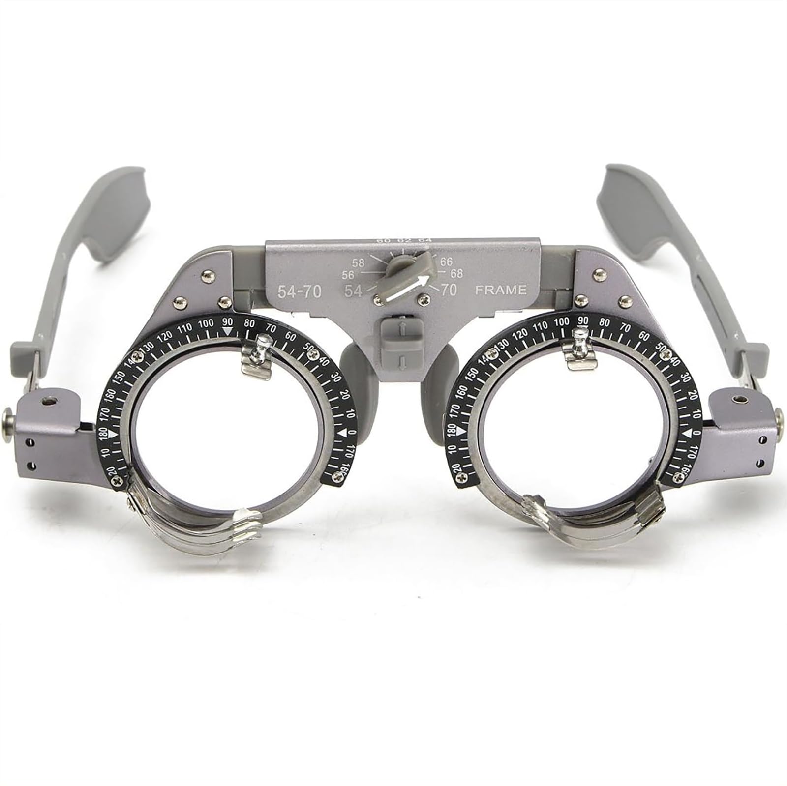 Marco de Lente de Prueba óptica Ajustable, Marco de Lente de optometría Ocular de Prueba óptica de Titanio, PD 54-70 mm para optometría y Prueba y Ajuste de Gafas ópticas