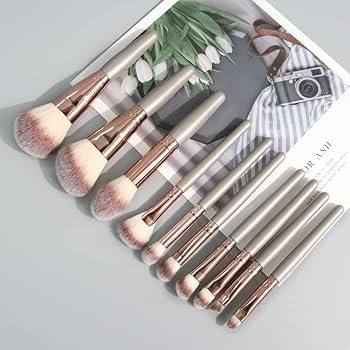 Amazon.com: Mini 10 Pieces Makeup Brushes Set Foundation