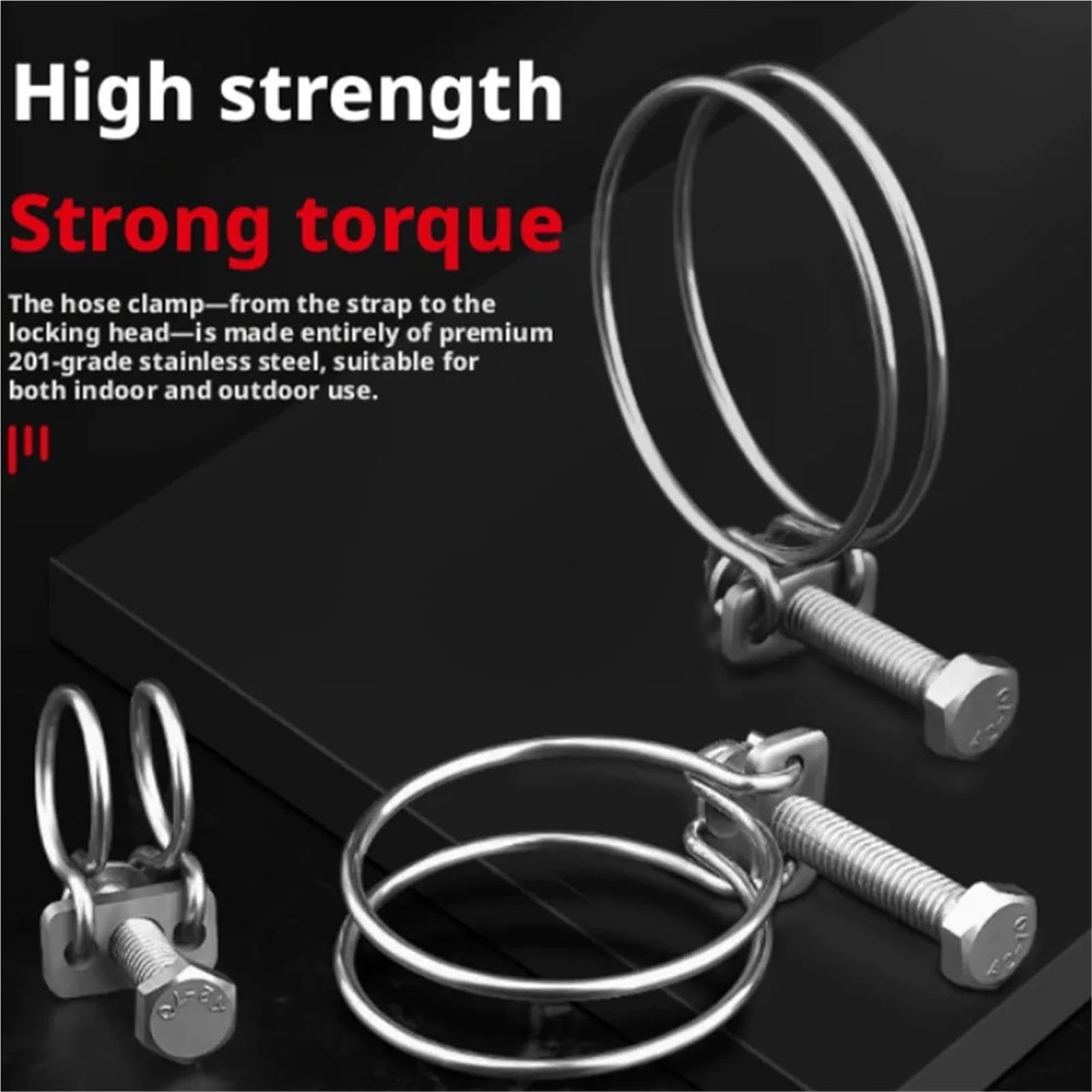 Abrazaderas de doble alambre 10 abrazaderas de manguera doble alambre
