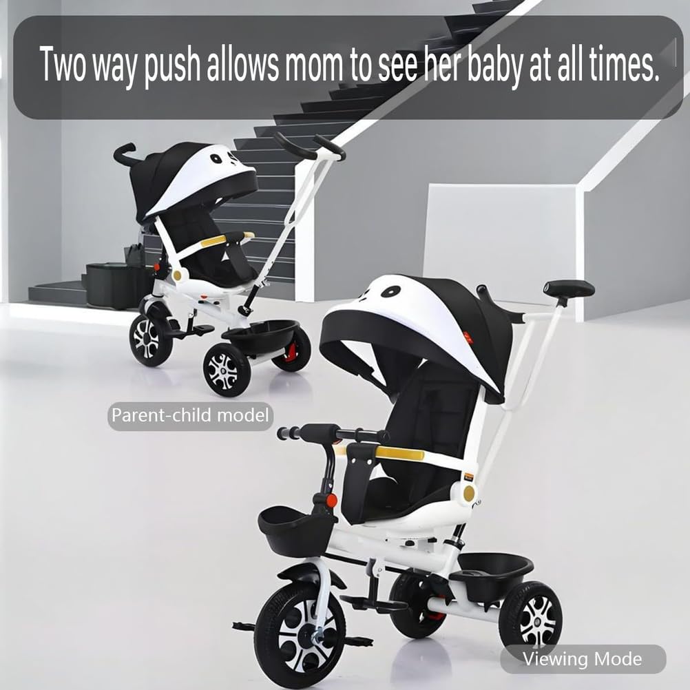 Italtrike Pilot Double Seat Outdoor Tricycle for Toddlers and Kids, Superior Engineering, Strong & Durable, Easy Assembly, Adjustable Seat, Ages 1-2 (Blue)