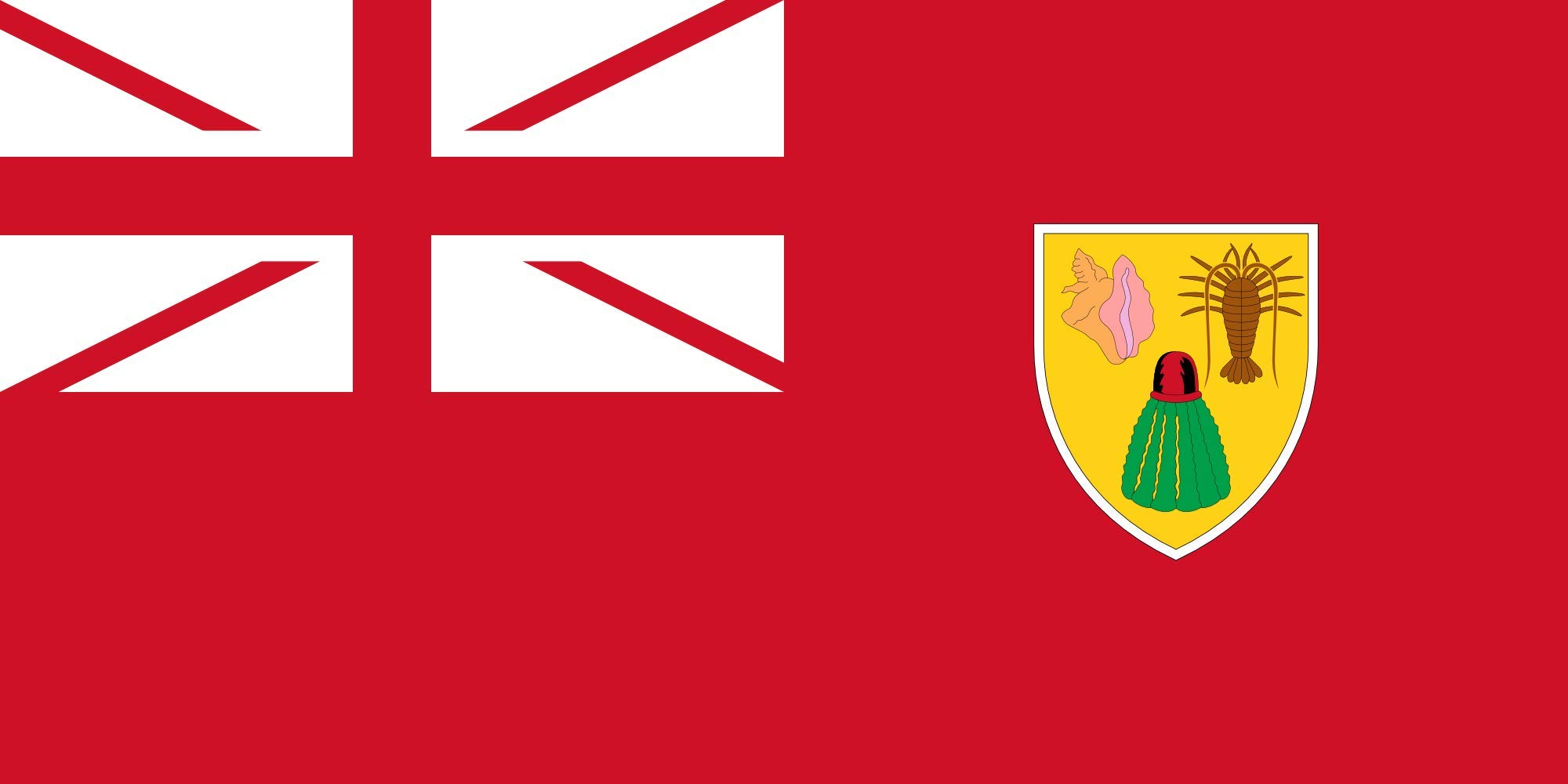 Drapeau Turks and Caicos grand modèle pour décoration extérieure