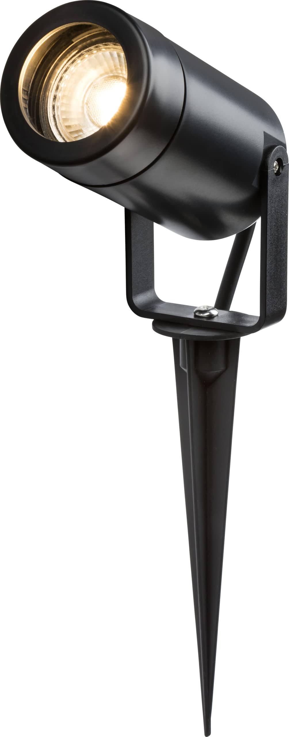 Knightsbridge Black Eamon - 230V Ip65 Gu10 Polycarbonate Spike Light Size 4