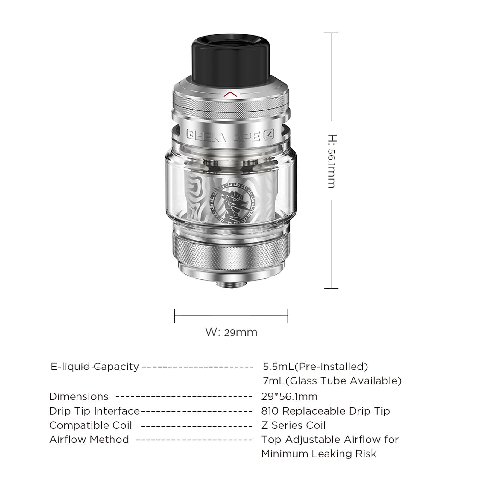 GEEKVAPE Aegis Legend 5 Kit (Z sub ohm tank 5 Version) 200W TC Box Mod (Battery Not Include) Vape with 7ml Atomizer Vaper Z XM Coil (0.2Ω/0.4Ω）Vaporizer No Nicotine