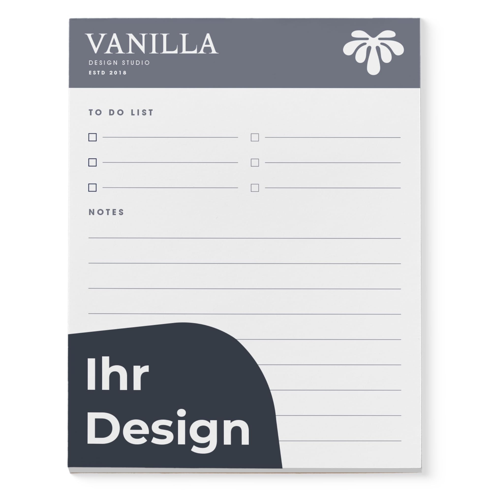 Cimpress Personalized Memo Pad - Custom A4 or A5 Notepad with 50 Sheets - Add Name, Logo, or Branding - Ideal for School, Office, or Business Use (A5 (14.8 x 21 cm))