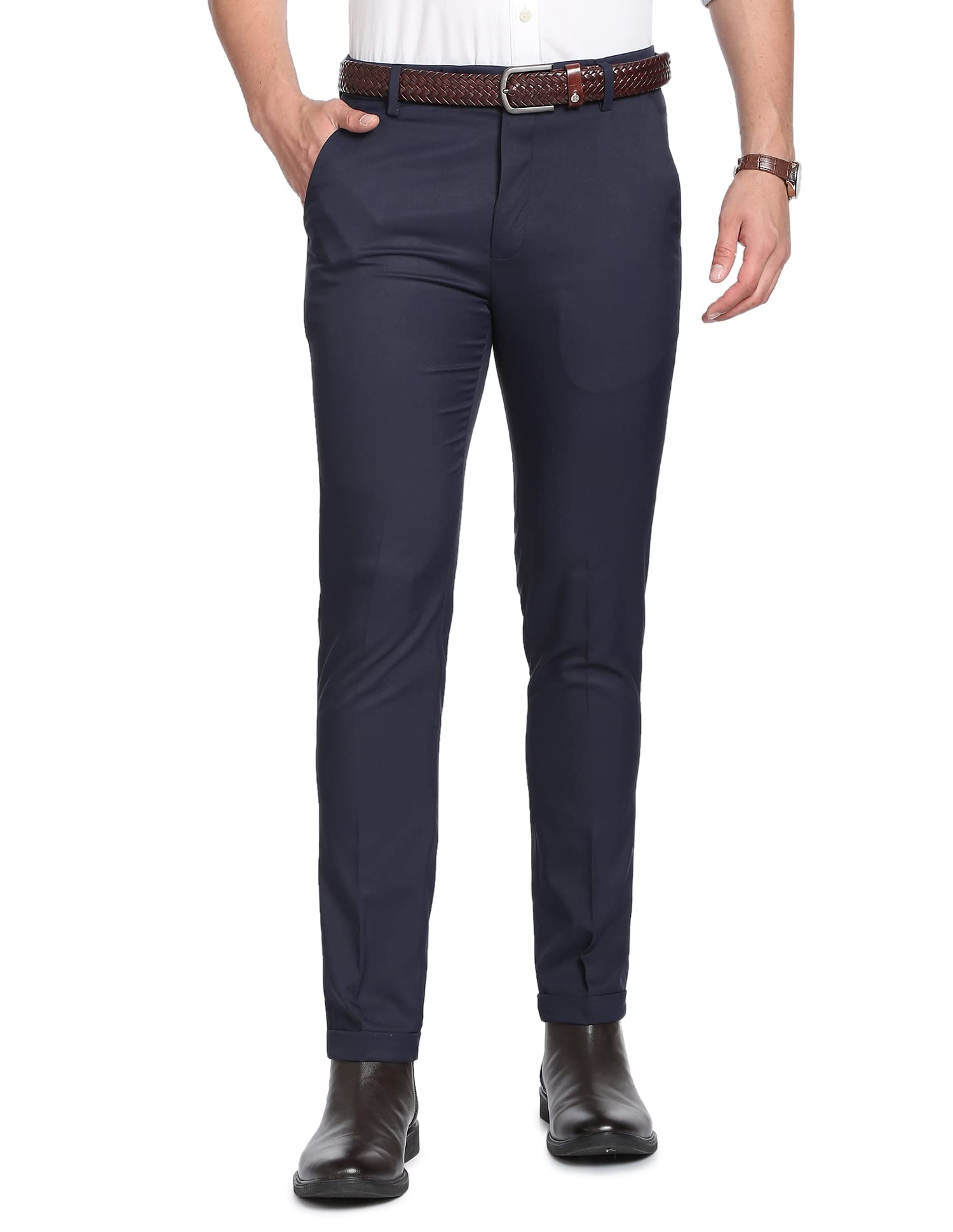 AD Men Regular Fit Formal Trousers-image-0
