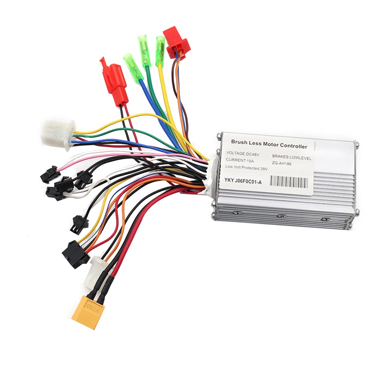 Contrôleur 48V + Compteur de Kilométrage ZQ-100 avec Compteur de Vitesse Réglable pour Scooter Électrique Pièces de Rechange D'Affichage à 6 Broches pour Scooter Électrique