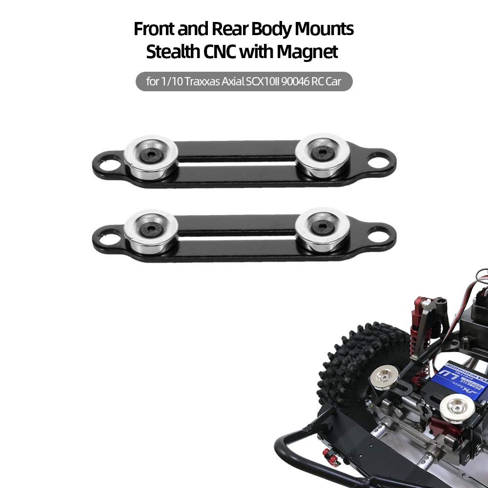 Supporto Posteriore In Lega Di Carbonio Per Corpo SCX10II 90046 &ndash; Con Clip, Per RC Crawler, FLYXM