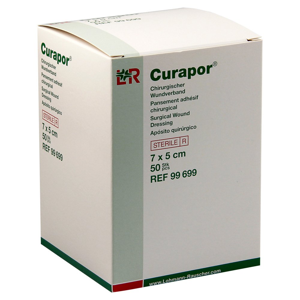 L & R curapor® – Apósito hidrocoloidal ( – Apósito hidrocoloidal (tiritas detectables (tiritas vendaje, estériles, color blanco, tamaños/ST