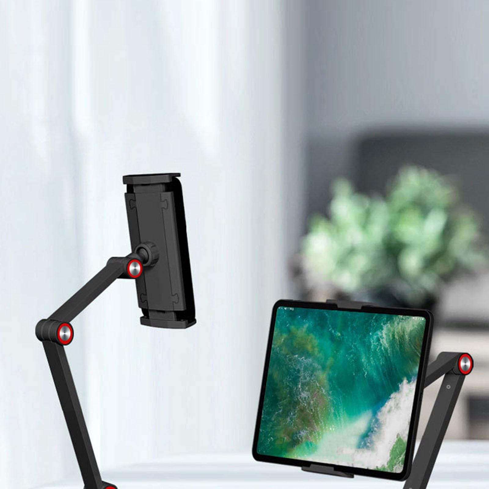 Supporto per tablet, supporto per tablet variabile a 360 gradi, robusto supporto da tavolo per telefoni cellulari e tablet sotto i 13 pollici, ideale per casa, ufficio e viaggi