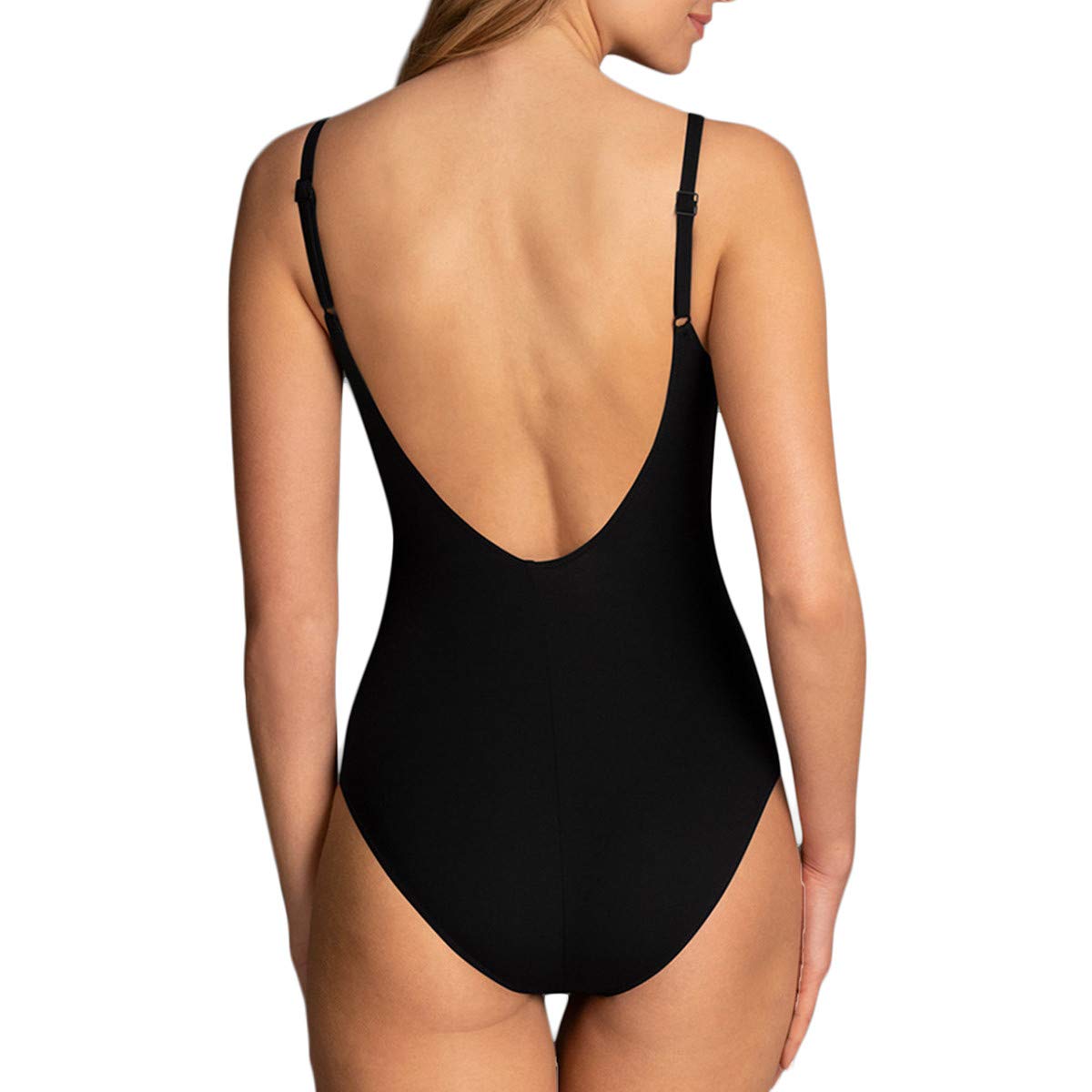 Rosa Faia Women's Black Suit One Piece Swimsuit