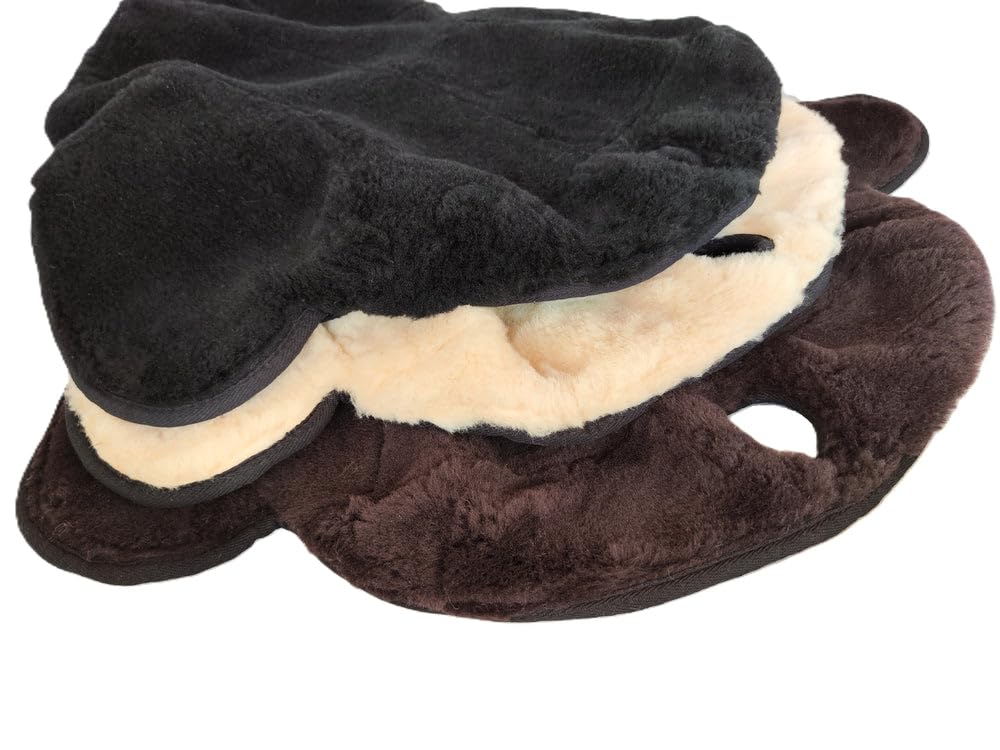 Westernsattel Sitz Auflage Sitzbezug aus Schafschurwolle 15"-16" Farbe schwarz