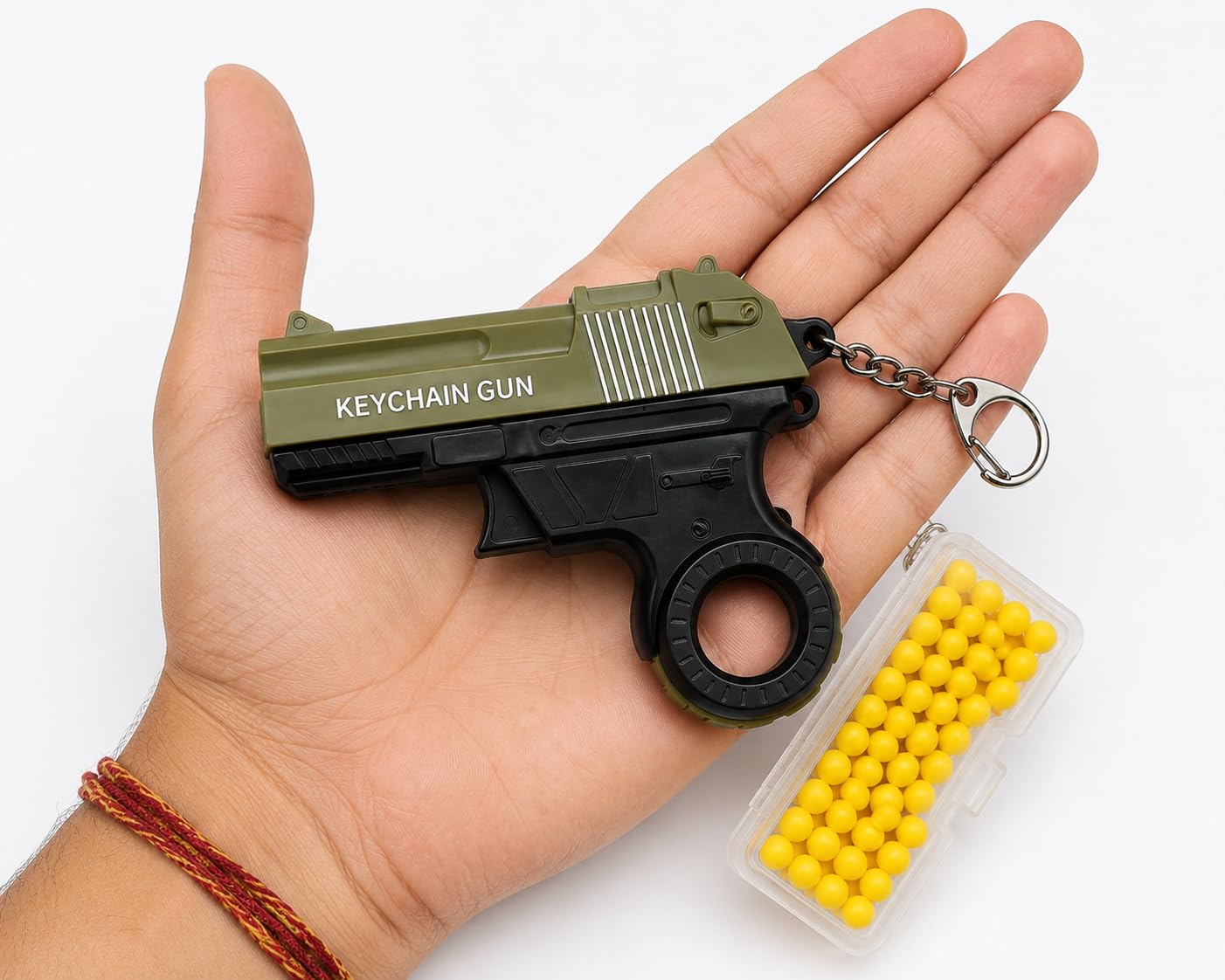 Celestial Toys Mini Toy Pistol Keychain with BB Pellets - Image 1