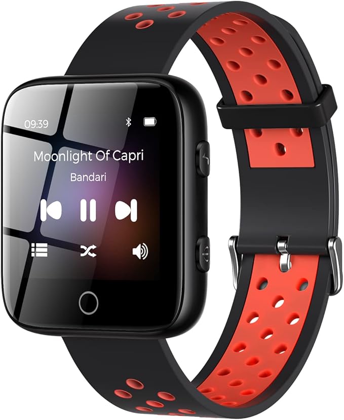 TIMMKOO Watch Mp3 Player with Bluetooth, 1.5" IP65