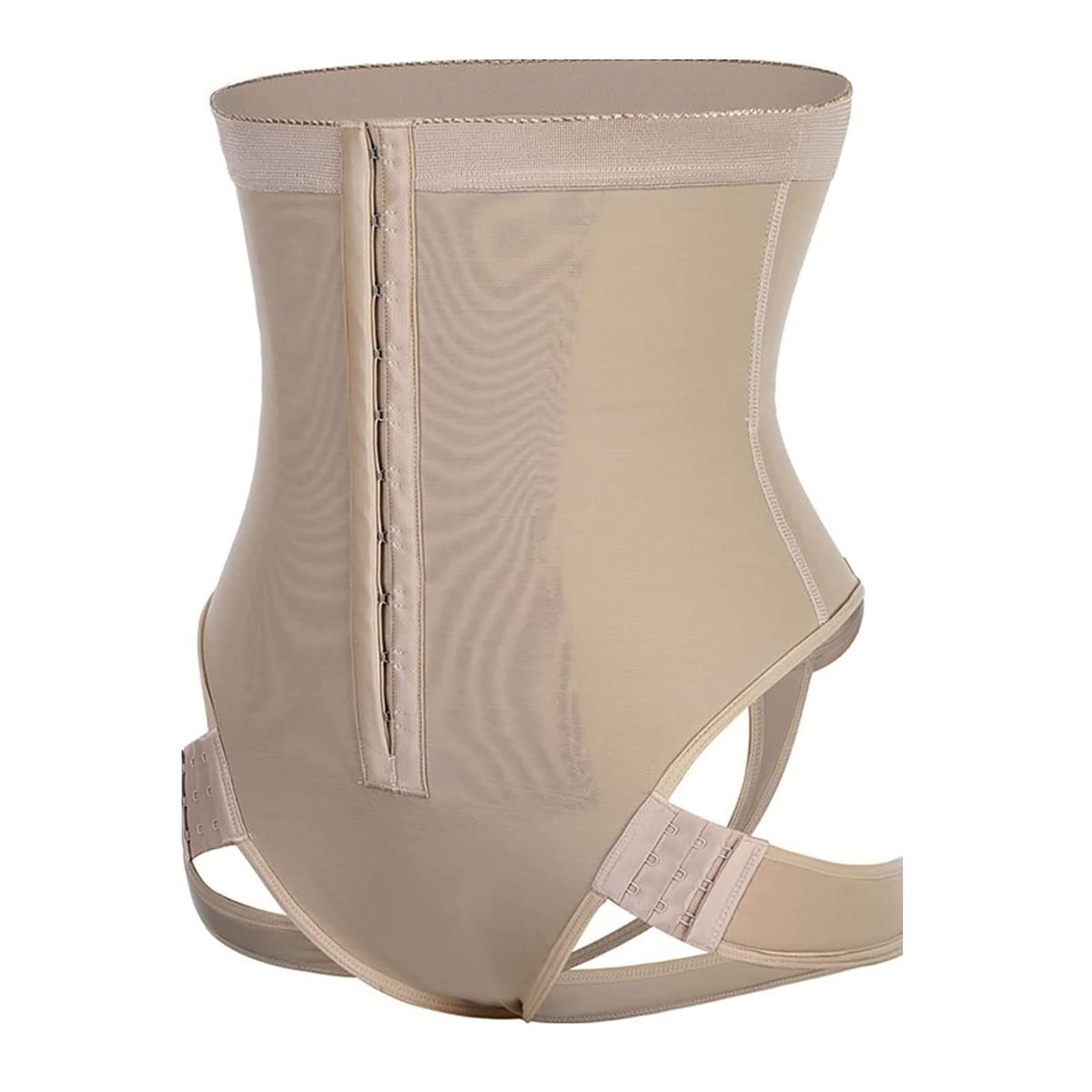 JIALIFT Butt Lifter Höschen Shapewear Damen Butt Lifter Shapewear Nahtlose Bauchkontrolle Hi-Waist Butt Lifting Höschen Sauna Weste (Color : Khaki, Size : 4XL)