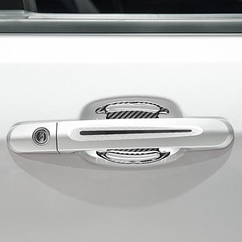 Miniatura 7 de 8 protectores 3D para manija de puerta de automóvil, calcomanías reflectantes a rayas antiarañazos, marcador de advertencia de seguridad al aire