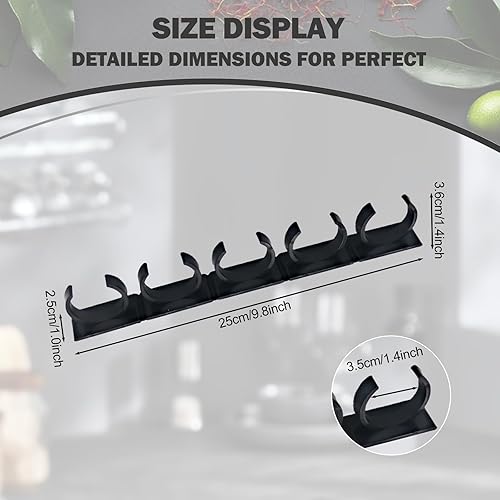 Miniatura 5 de Paquete de 3 clips adhesivos para especias, organizador de especias resistente para puertas de gabinete, despensa y caravana, almacenamiento de