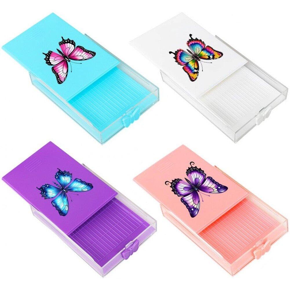 Muteitt 4 Pcs Diamond Art Painting Trays Organizer with Lid, Diamond Art Accessories Trays, Rhinestone Tray Sorter for DIY Art Craft Supplies