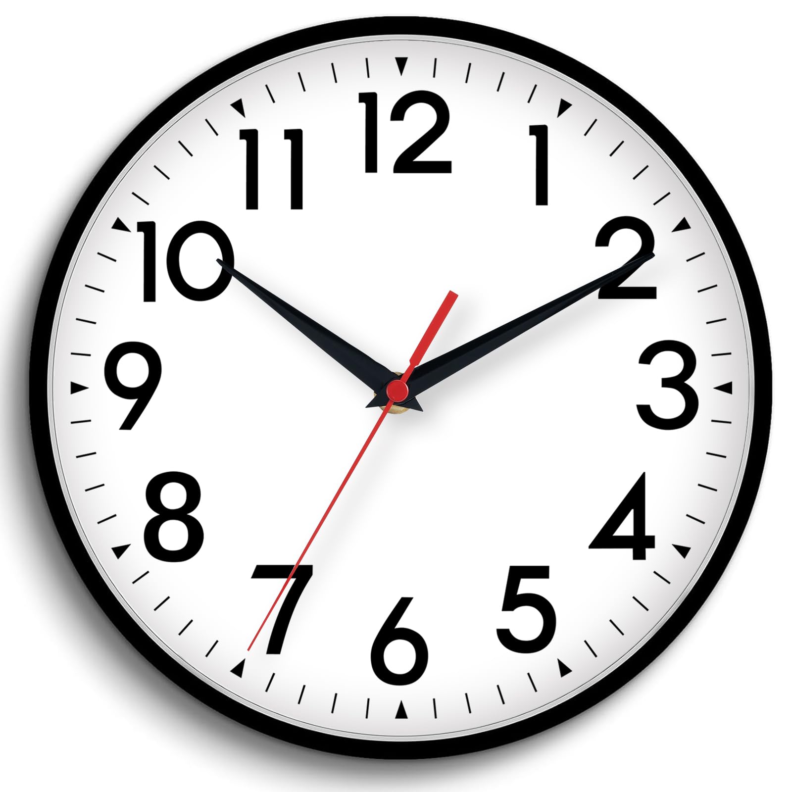 DAXSMY 16 Inch Wall Clock, Large Wall Clocks Battery Operated, Big Silent Non-Ticking Analog Clock Decorative for Living Room, Office, Kitchen,