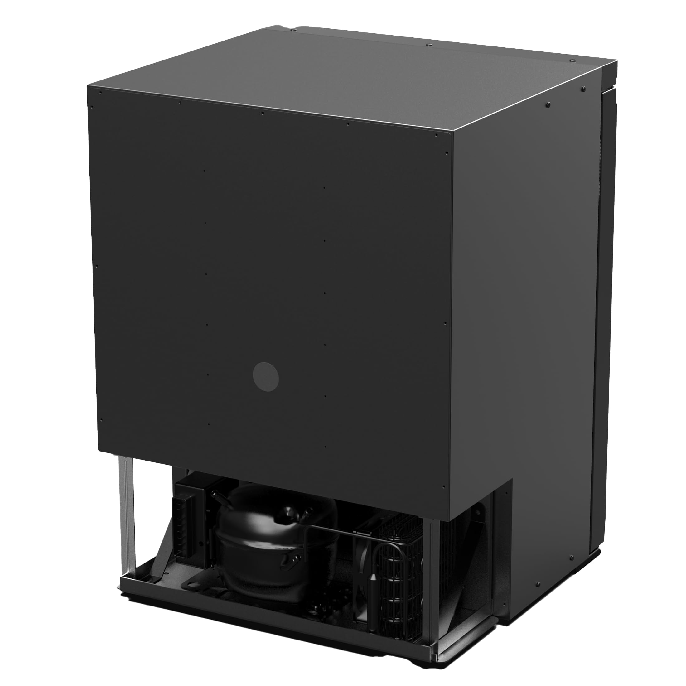 Nevera con compresor de 65 l con control por aplicación, 12 V, 24 V, ahorro de energía, minifrigorífico con puerta de apertura lateral, nevera pequeña con función de congelador, para coche, camión