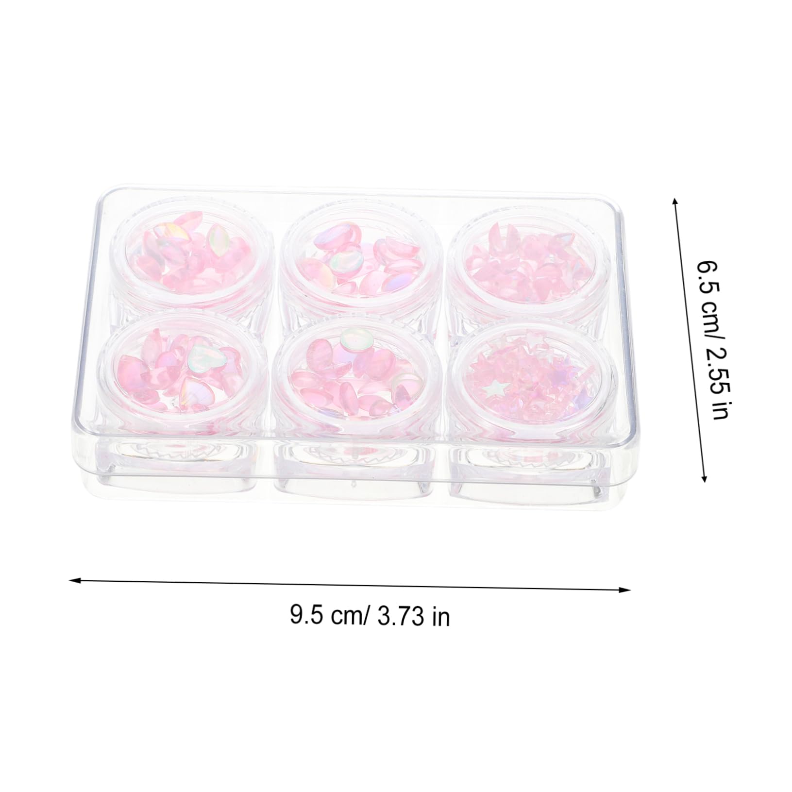 Gogogmee Nail Art Studs Manicure Crystal Diamond Set DIY Manicure Supplies Decorative Charms Home Professional Use