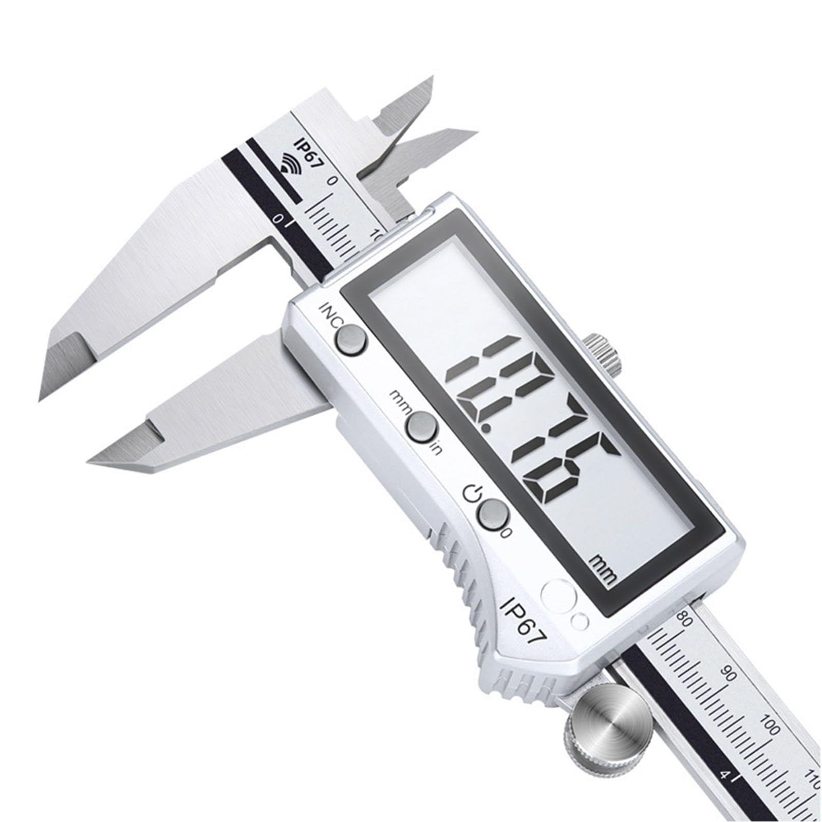 Pie de Rey Digital Impermeable 150mm/6inch con Bluetooth, Calibre Digital Electrónica de Acero Inoxidable, Profesional Electrónico Vernier Caliper para Impresión 3D/Joyeros/Carpinteros