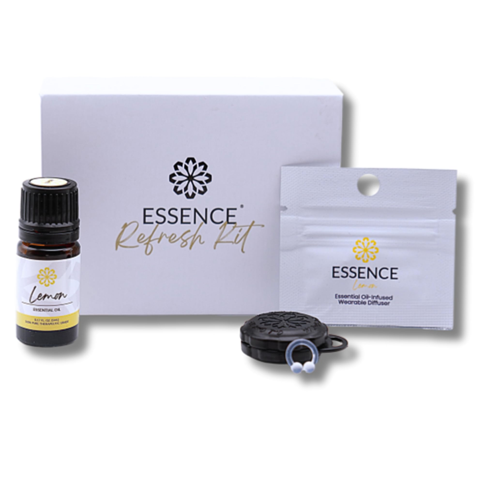 Amazon.com: Essence Wearable Aromatherapy Nasal Diffuser – Lemon