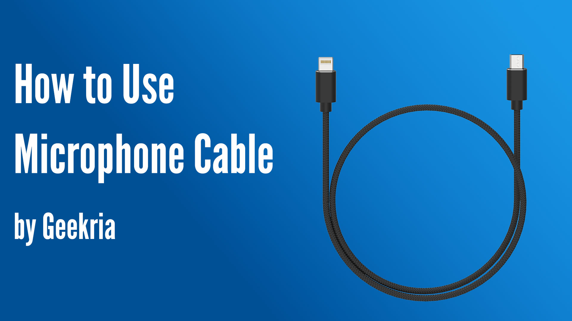 Amazon.com: GEEKRIA for Creators Micro USB to Lightning Microphone