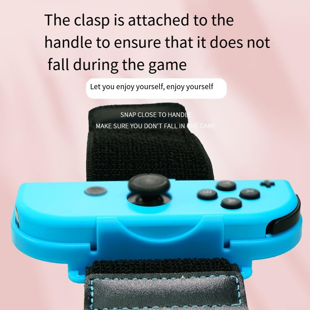 Switch Dance, confezione da 2 braccialetti per Zumba Burn It Up e Ring Fit Adventure Games, accessorio regolabile per fitness e gaming per un monitoraggio accurato del movimento, adatto per adulti e