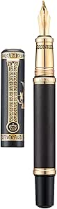 Lanxivi Yongsheng 698 14K Fountain Pen Fine Nib, Clear Transparent Gold - View #5