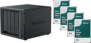 NAS DiskStation DS925+ con 4X Disco Duro 4TB Hat Plus y 8GB RAM, Total: 16 TB