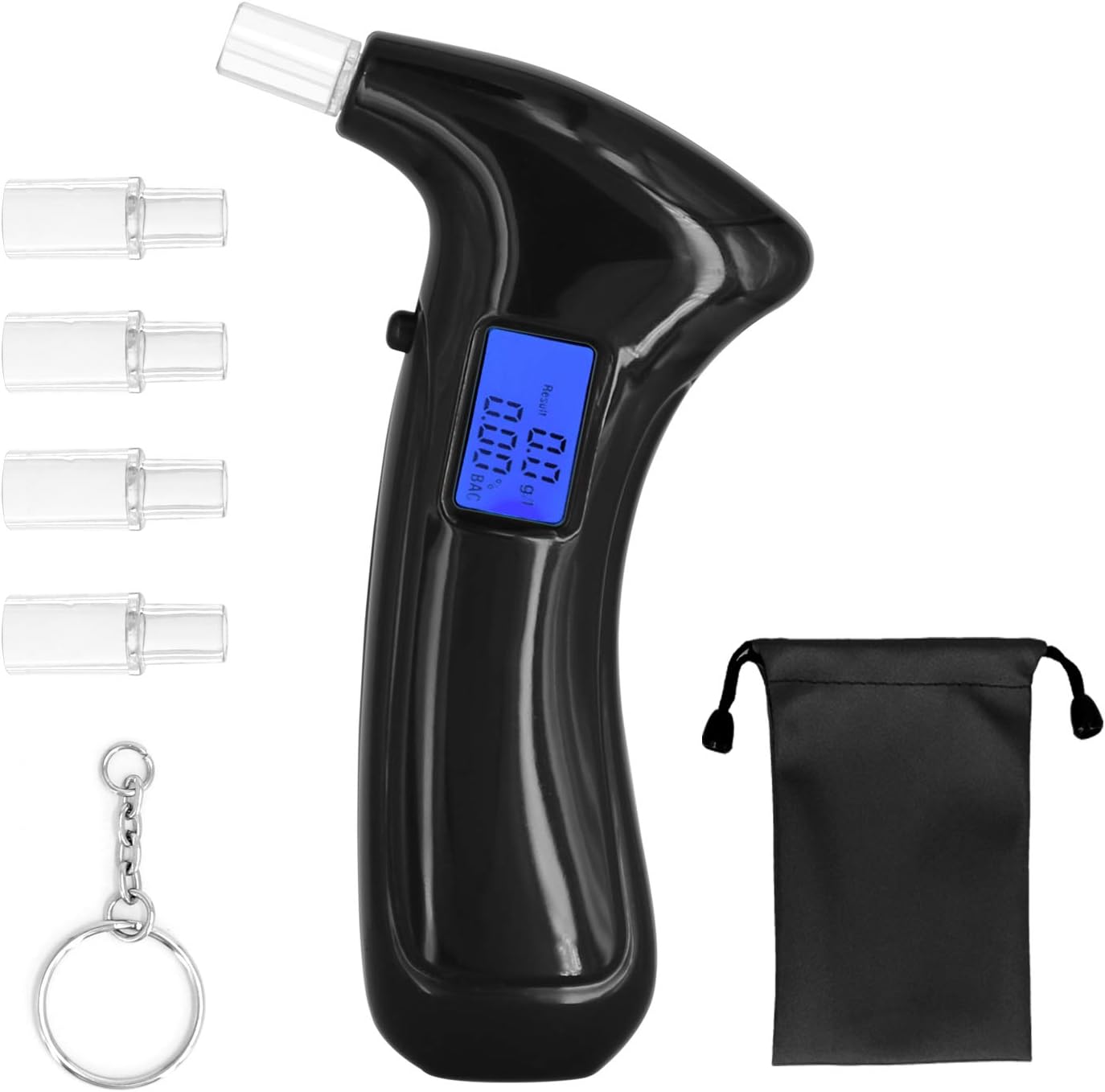 Breathalyzer, Portable Breath Alcohol Tester with LCD Display Digital