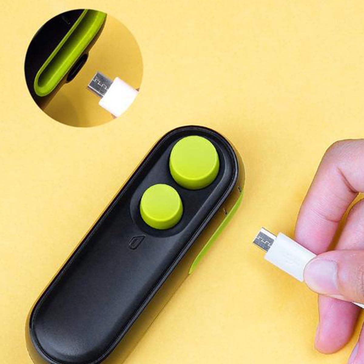 Mini Fermoir de Poche pour Snacks, Mini Ferme-Poche Rechargeable, Garde Les Aliments Frais, Mini Ferme-Poche (Blue