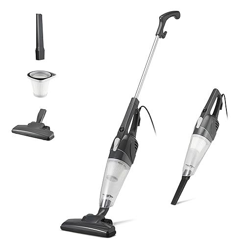 Amazon Basics 2-in-1 Corded Stick Vacuum Cleaner, Convertible to Handheld,