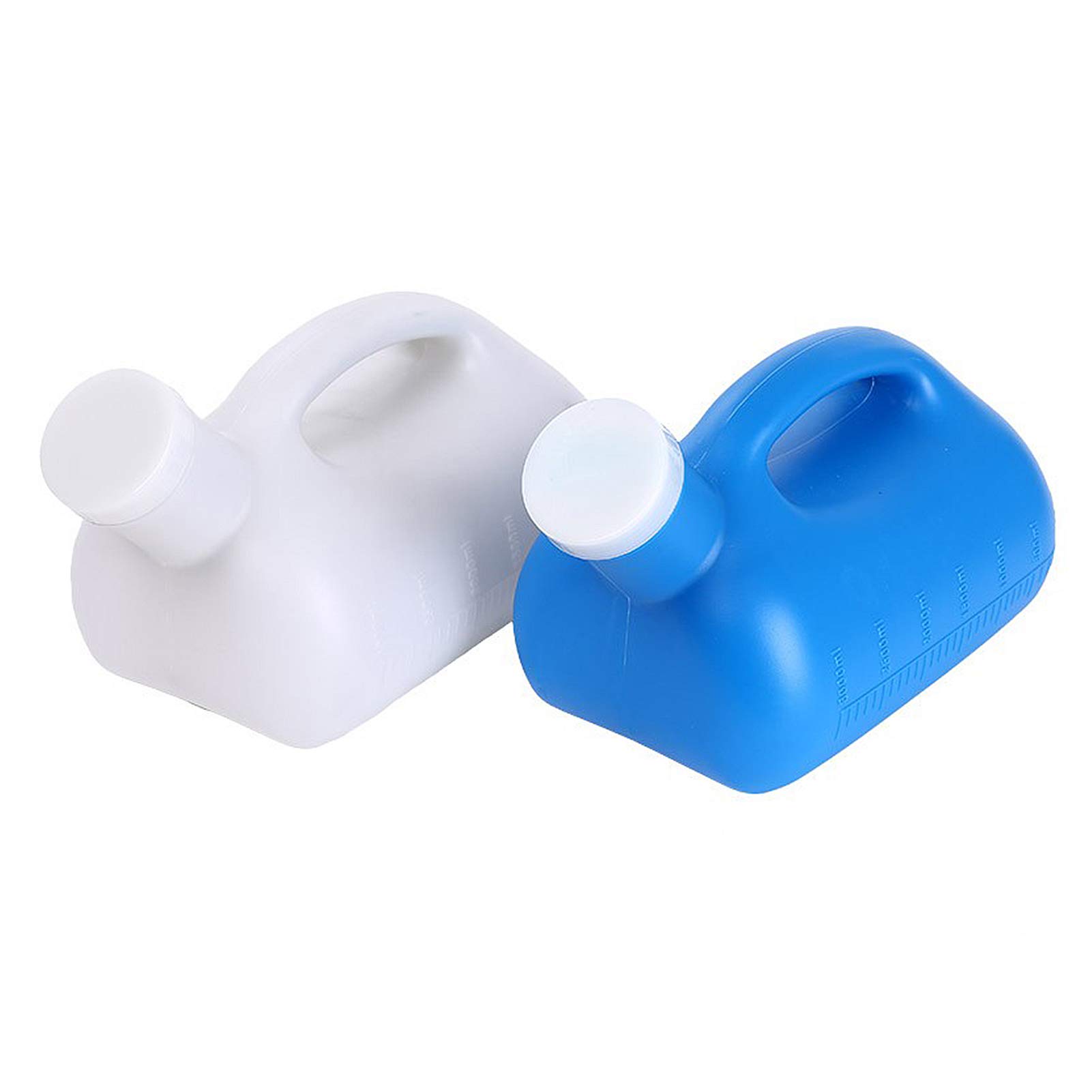 3000 ml 2er-Pack Urinale for Männer und Frauen, auslaufsicher, tragbares Flaschen-Bettpfannen-Mobil-WC-Urinal for Autoreisen, bequem und praktisch Urinal
