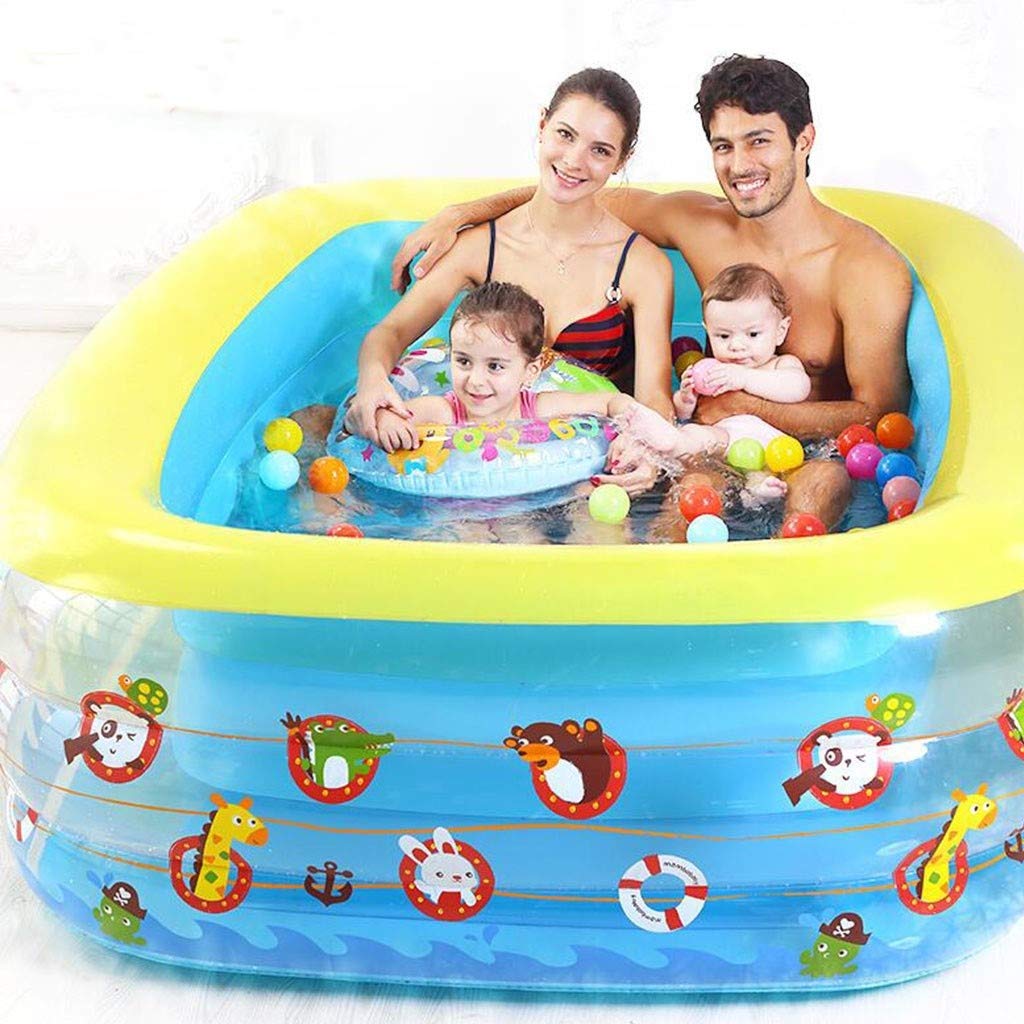 Lissom Freestanding Bathtubs Family Inflatable Air Swimming Pool Water Fun Beach Party Portable swimming pool Jacuzzi (Size : 210cm*142cm*56cm)