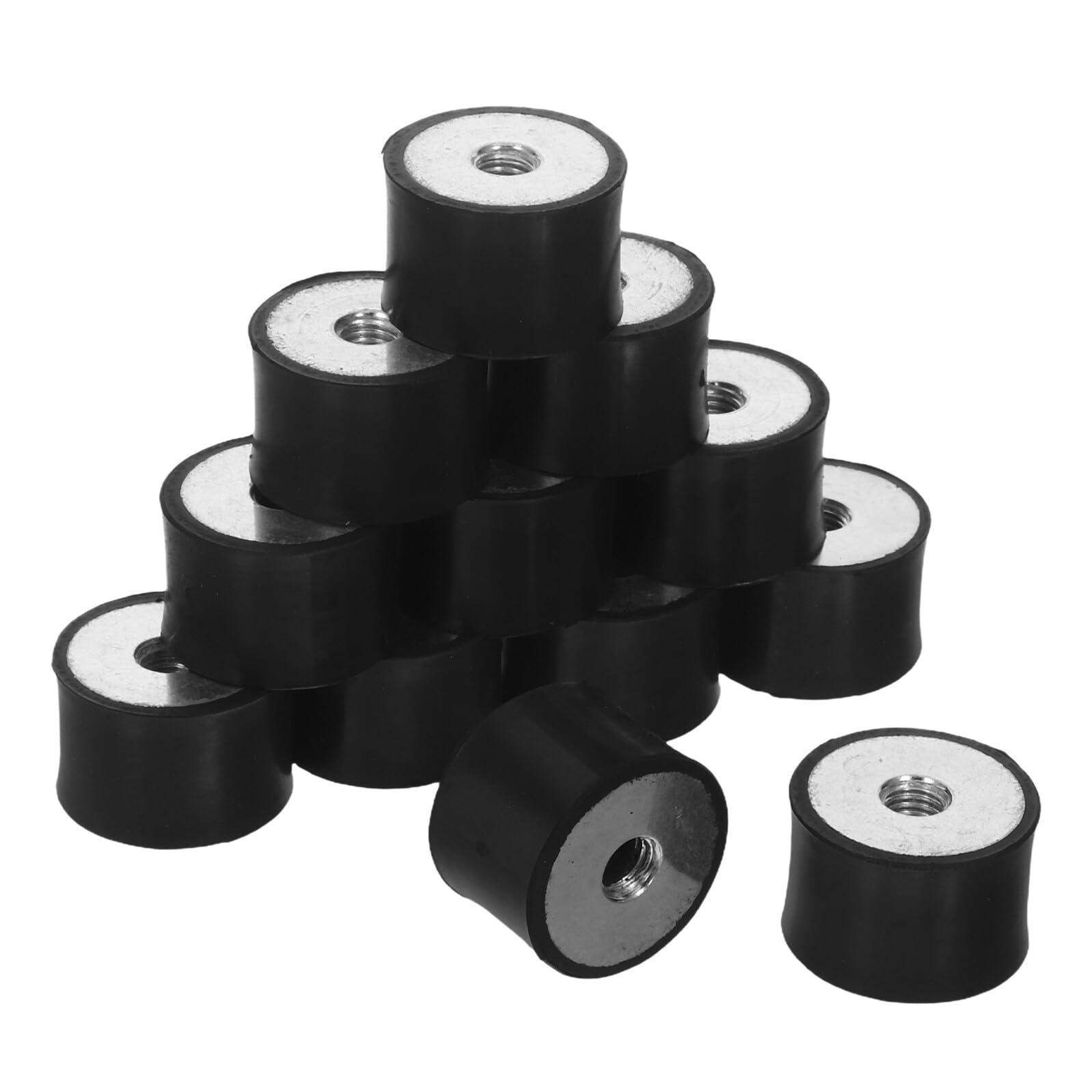 12pezzi Cuscinetti Isolanti Antivibrazione in Gomma Supporti per Compressore d Aria Filettatura Interna Ammortizzatore di Vibrazioni per Motore da Garage Auto e Barca Cuscinetto