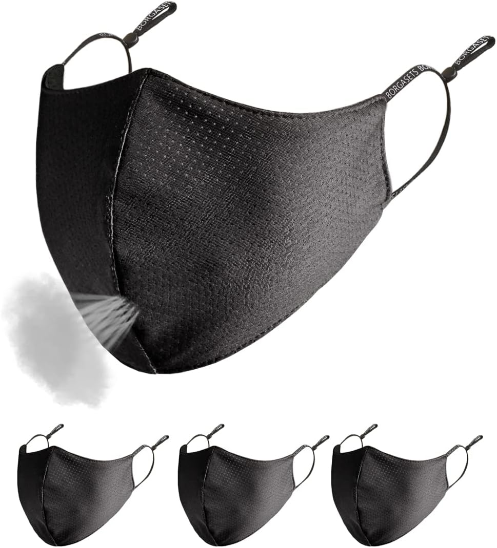 Reusable Face Mask for Men Women Youth Adjustable Breathable Washable Sports Masks 3 Pack : Sports & Outdoors