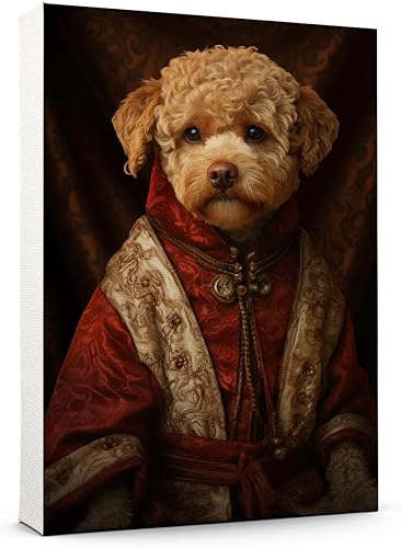 Miniatura 1002 de Thuan Chow Chow Retrato de mascota con disfraz real de perro en un disfraz retrato de perro con vestimenta Retrato medieval de mascota retrato