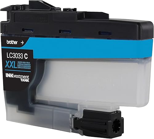 Miniatura 9 de Brother LC3033C, cartucho de tinta de tanque de tinta cian de alto rendimiento original LC3033C, rendimiento de página de hasta 1500 páginas,