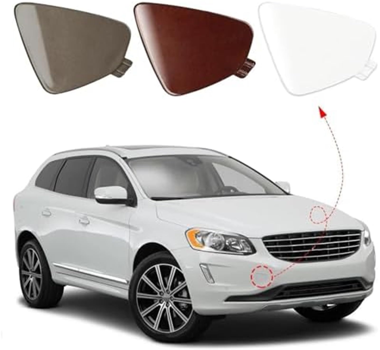 Auto-Abschlepphaken-Abdeckung, Passend für Volvo Xc60 2014–2017