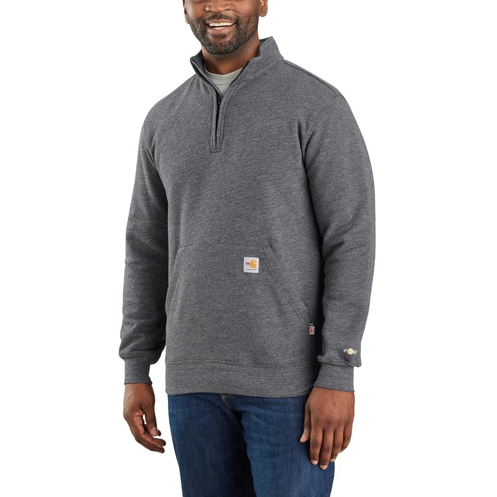 Carhartt Flame-Resistant Force Loose Fit Midweight Mock Neck Sweatshirt Maillot de survêtement Homme