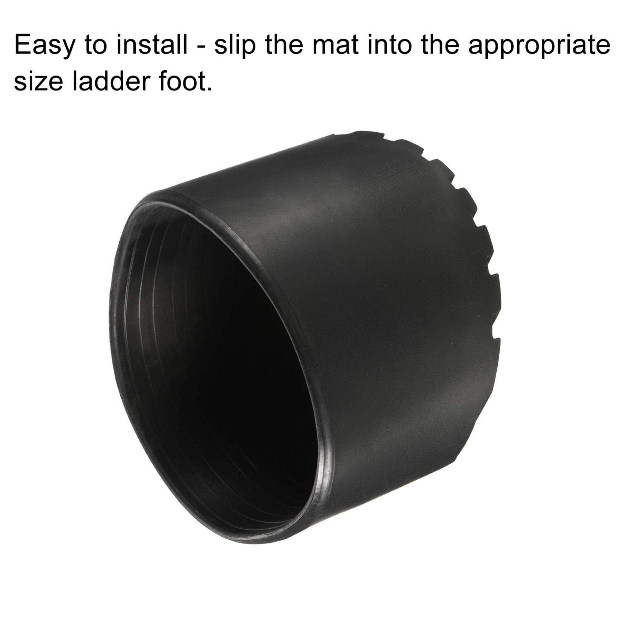 Estensione antiscivolo Scaletta Stop Mat, 68,6 x 40,6 cm, in gomma antiscivolo, tappetino stabilizzatore, scaletta antiscivolo per protezione del pavimento, accessori telescopici (nero