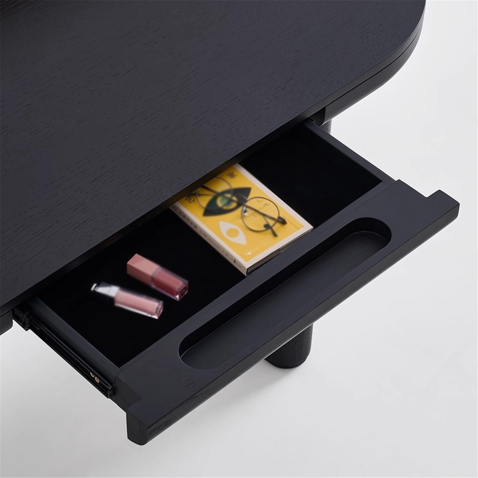 Bureau Classique Bureau Compact de 50 Pouces avec Petit tiroir, Coiffeuse Chambre Noire Vintage Rangement pour écrire