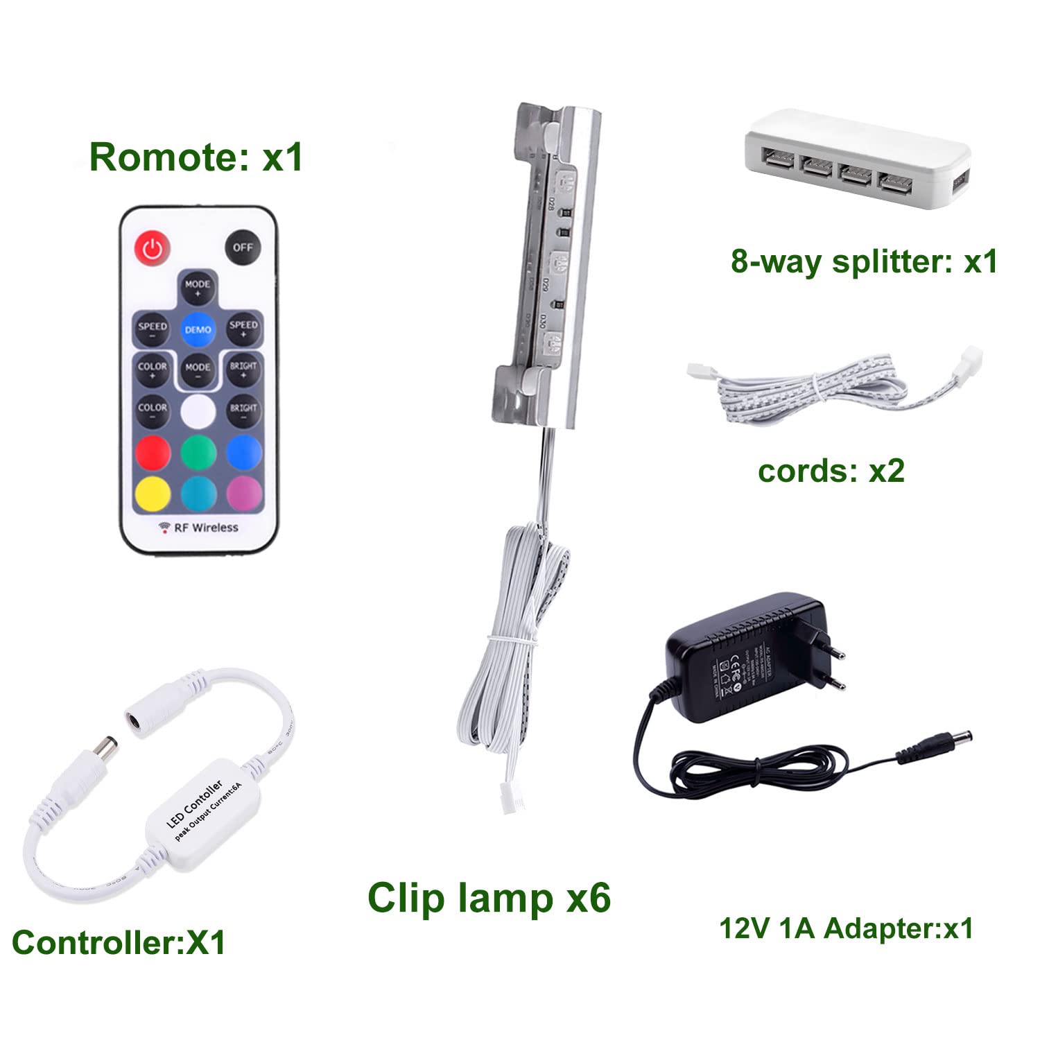 Wilktop - Illuminazione interna a LED per auto USB, arcobaleno RGBic 210, modalità lampeggiante, 2 in 1, per console centrale e 4 luci per vano piedi, App, pulsante e telecomando, LED da