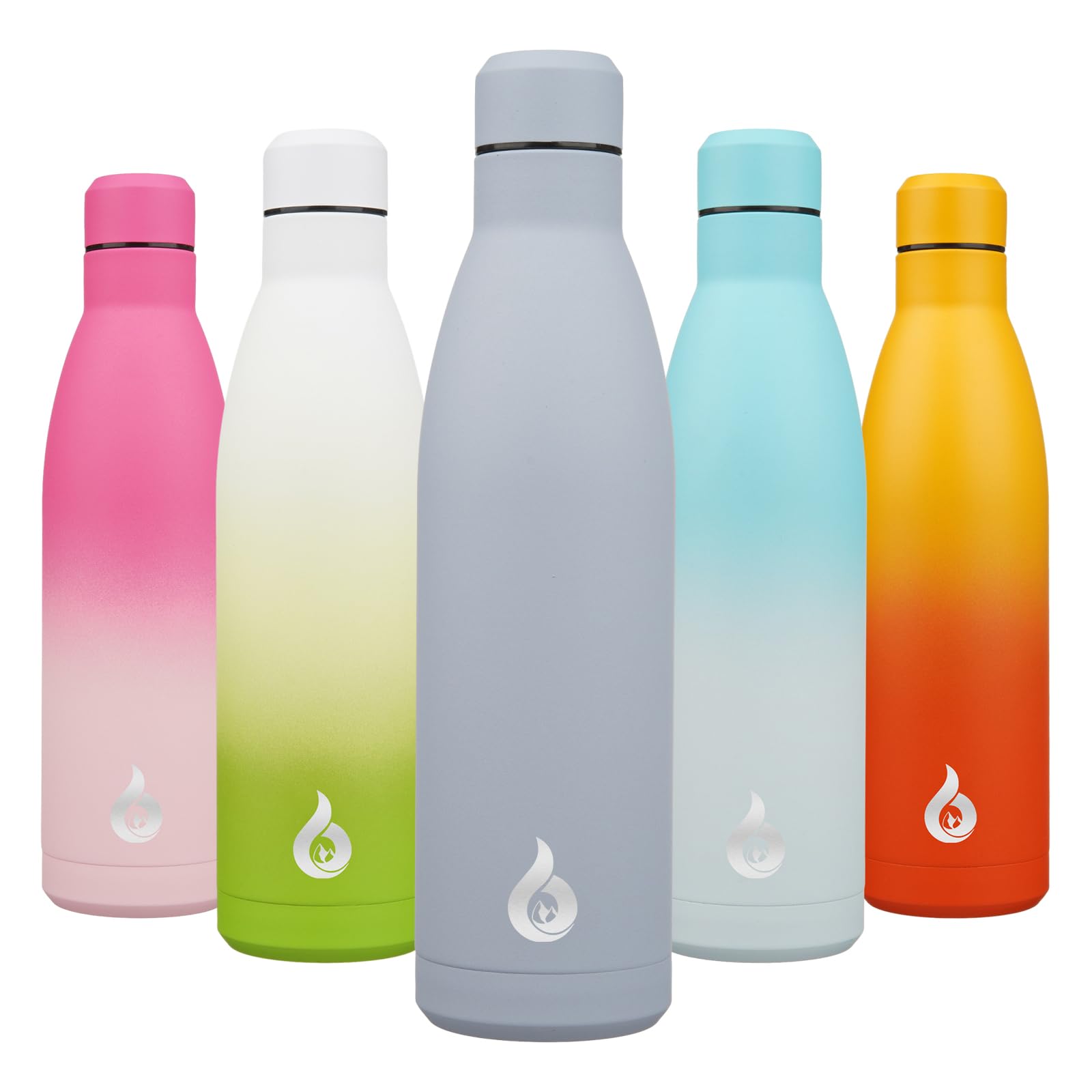 BJPKPK 25oz Insulated Stainless Steel Water Bottles Reusable Metal Travel Cups Sports Water Bottle Keep Cold and Hot,Mist Grey