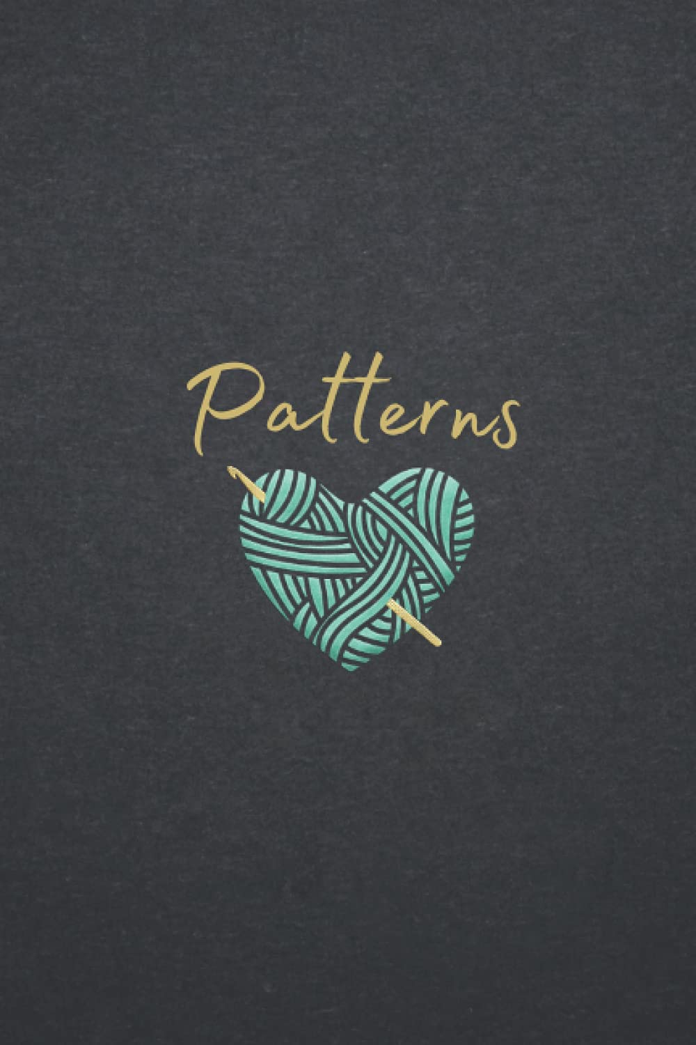 Patterns Crochet Heart Notebook With Graph Paper, 100 Pages 6X9