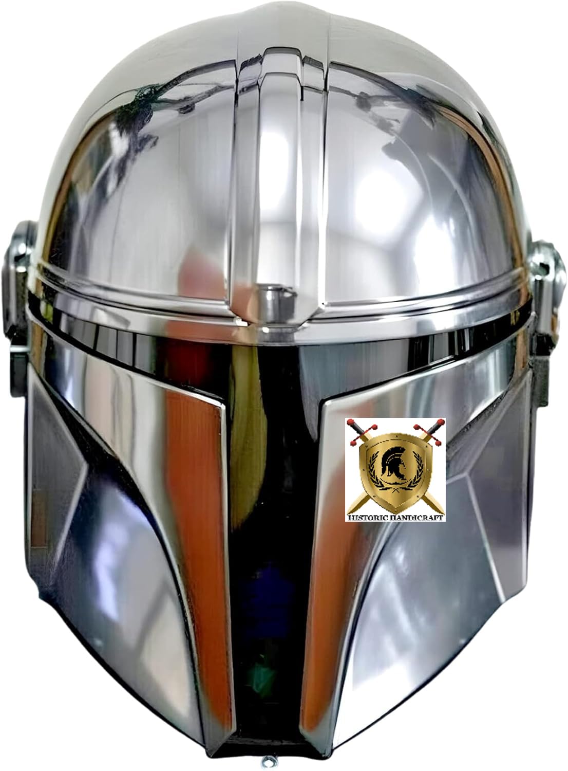 Casco Mandaloriano in Acciaio per Giochi di Ruolo, Elmo per Halloween e Cosplay | Armatura per Rievocazione