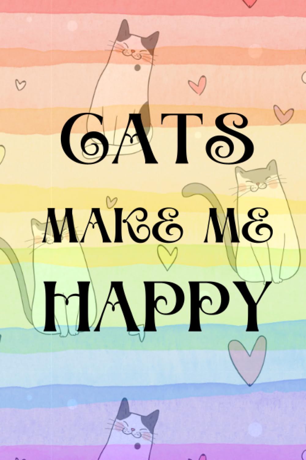 Ollie's World Pet JournalsCats Make Me Happy Journal for Cat Lovers Diary/Notebook - Cat Pictures Inside! 6x9 120 Lined Pages