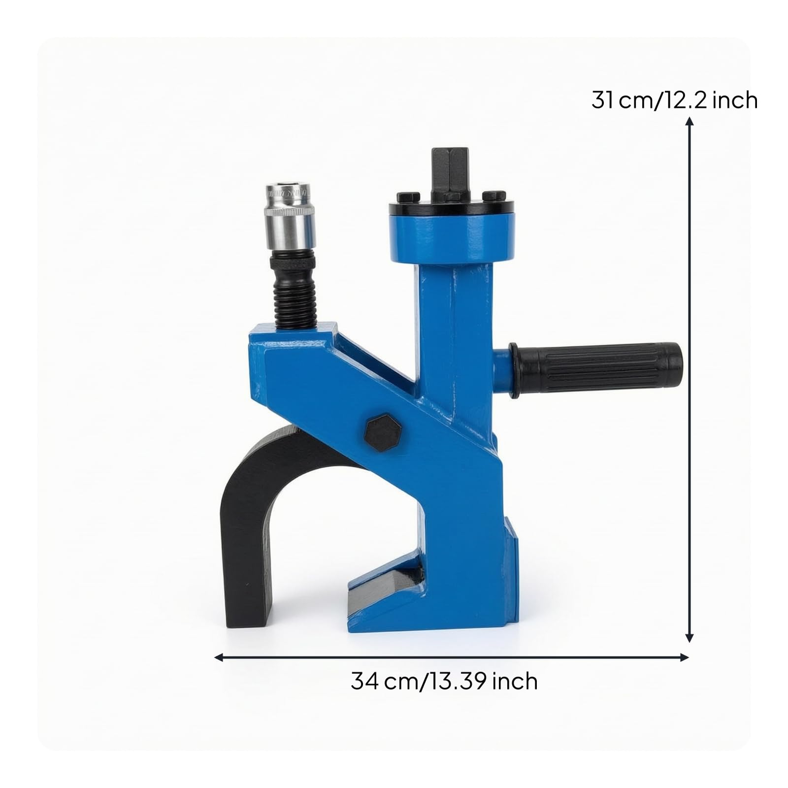 LOVIVER Reifenmontiergerät Handbetrieb Manuelle Reifenmontiermaschine Reifenabdrücker Reifenlöser mit Druckanwendung Zum Schonenden Lösen der Wulst für Werkstatt Reifenservice Garage, Blau