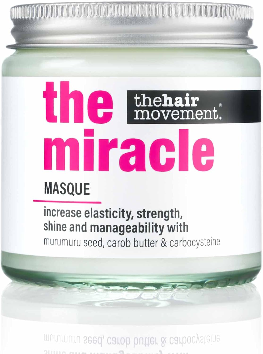 Miracle Masque (120ml) – sulfaatvergoeding, parabenenvrij, intens haarherstelmasker met murumuruzaad, johannesbroodboter en carbocysteïne van The Hair Movement. – Salon Professional Hair Mask
